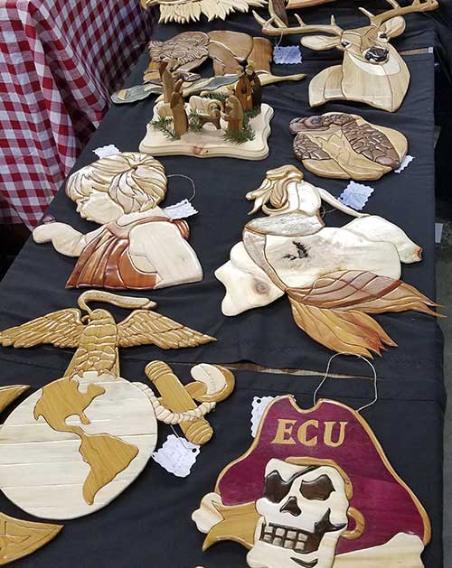 Wonderful Day at the Coastal Carolina Christmas Arts Crafts and Gifts Show Intarsia By Alice Booth