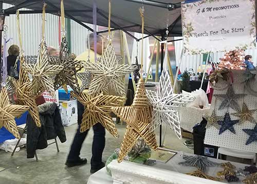 Wonderful Day at the Coastal Carolina Christmas Arts Crafts and Gifts Show Reach for the Stars Booth