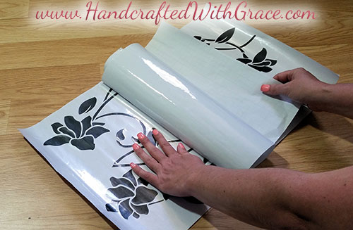 One Hour Removable Furniture Makeover by www.HandcraftedWithGrace.com