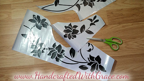 One Hour Removable Furniture Makeover by www.HandcraftedWithGrace.com