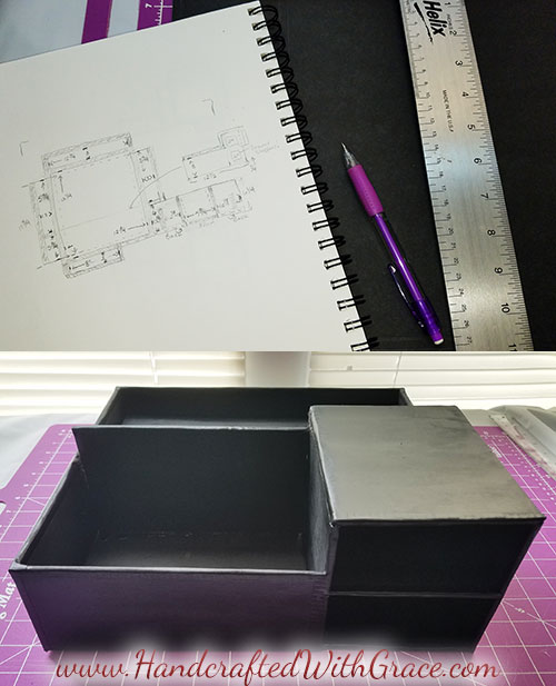 DIY Custom Decor Desk Organizer Recycle boxes into a desk organizer to fit your office decor