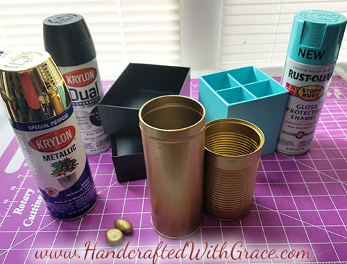 DIY Custom Decor Desk Organizer Recycle boxes into a desk organizer to fit your office decor