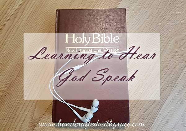 Image for Learning to hear God speak.